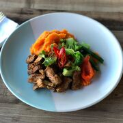 Texan Smokey Beef with Sweet Potato Mash (Fitness)