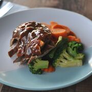 Sirloin Steak with Mushroom Sauce (Fitness)